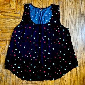 Torrid challis tank with stars